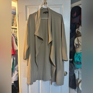 White Birch Tan Drape Jacket